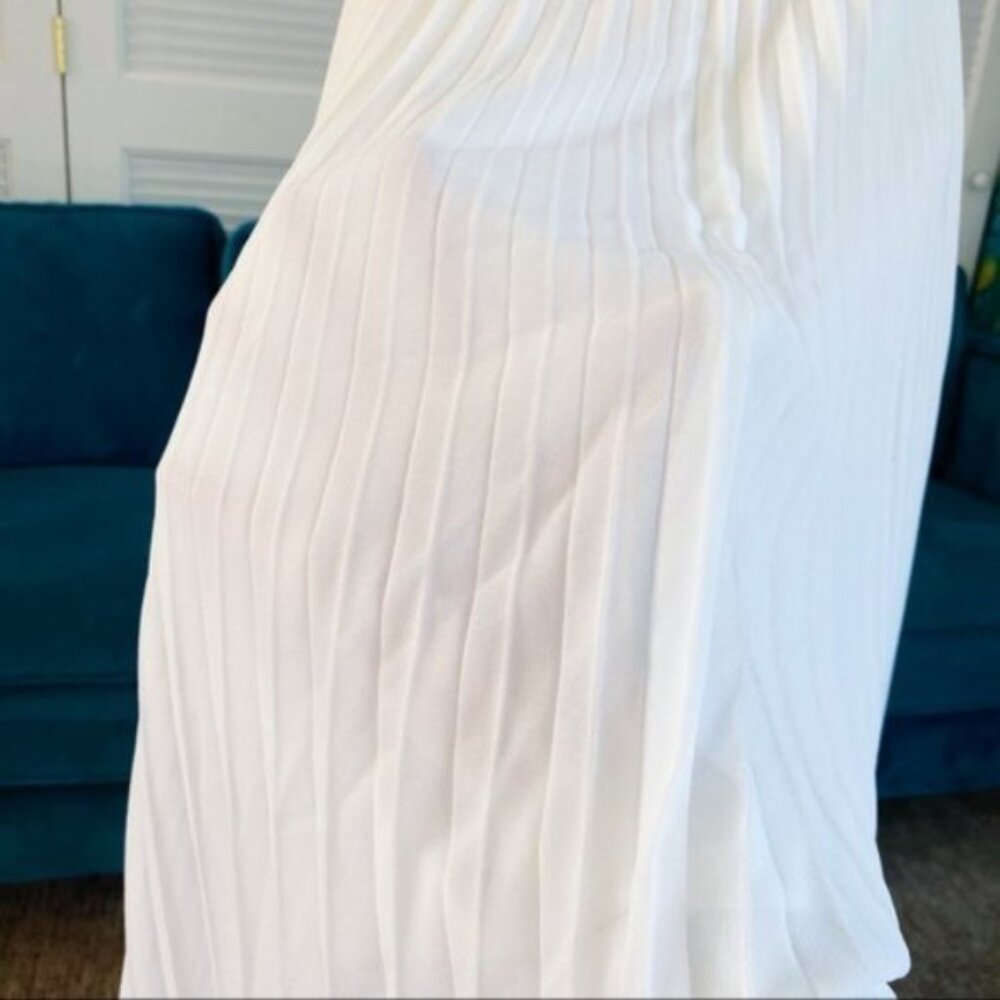 Anthropologie | BHLDN Badgley Mischka Sloan Dress Accordion Pleat Wedding Gown 0 - Picture 13 of 16